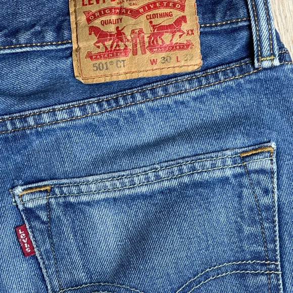 Levi's Men's Straight Jeans - Blue - Picture 7 of 12